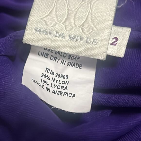 MALIA MILLS ALICE PURPLE SWIMSUIT SET SIZE 2 - Picture 3 of 6